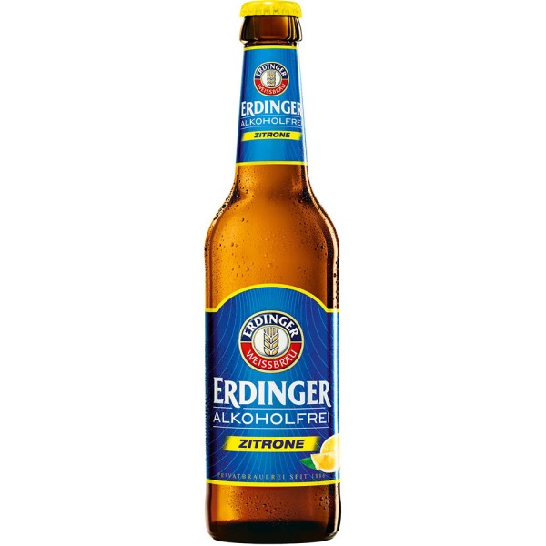 Erdinger Alkoholfrei Zitrone 24x 0,33l Mehrweg