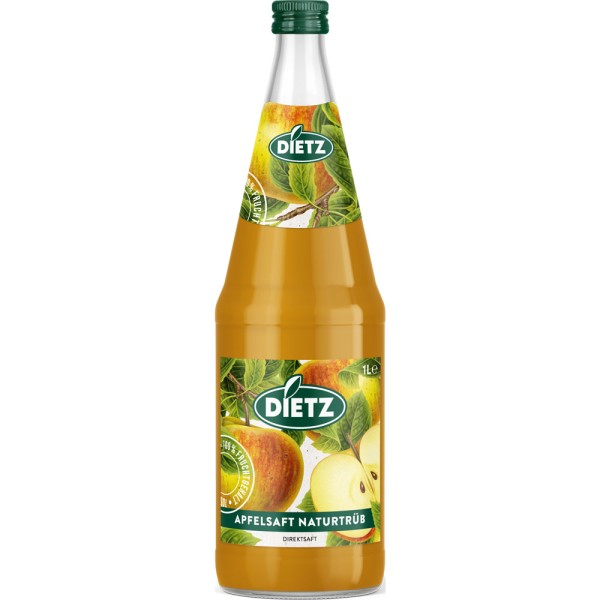 Dietz Apfelsaft naturtrüb 6x 1l Mehrweg