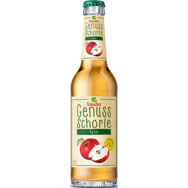 Teinacher Genuss-Schorle Apfel 12x 0,33l Mehrweg