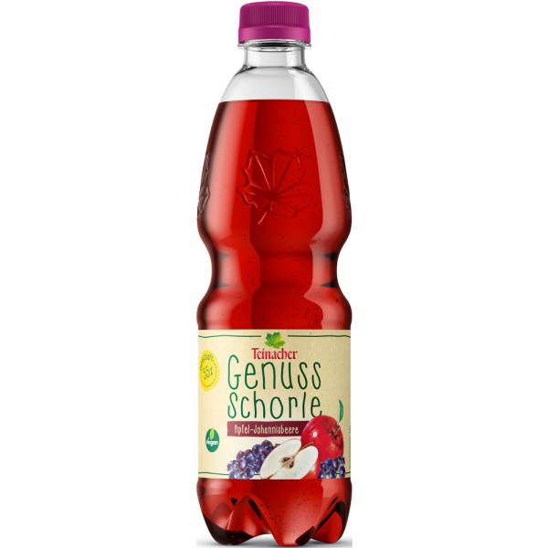 Teinacher Apfel-Johannisbeerschorle PET 20x 0,5l Mehrweg