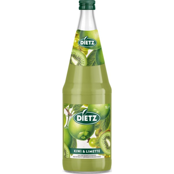 Dietz Kiwi-Limette mit Aloe Vera 6x 1 Liter Mehrweg
