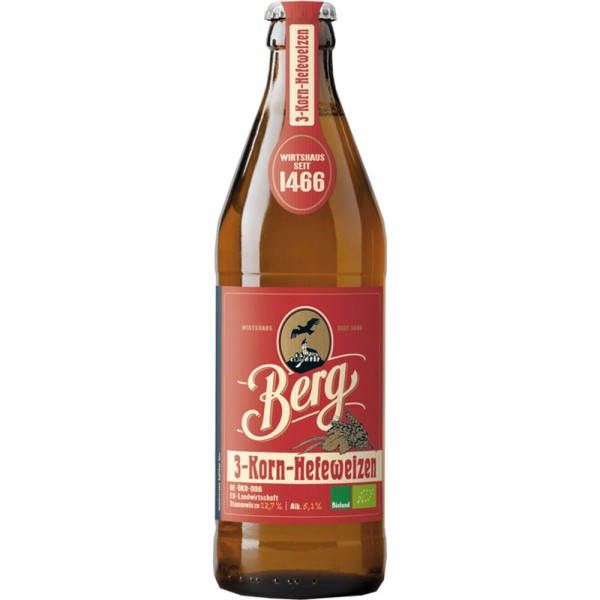 Berg 3-Korn Hefe Dunkel 20x 0,5l Mehrweg