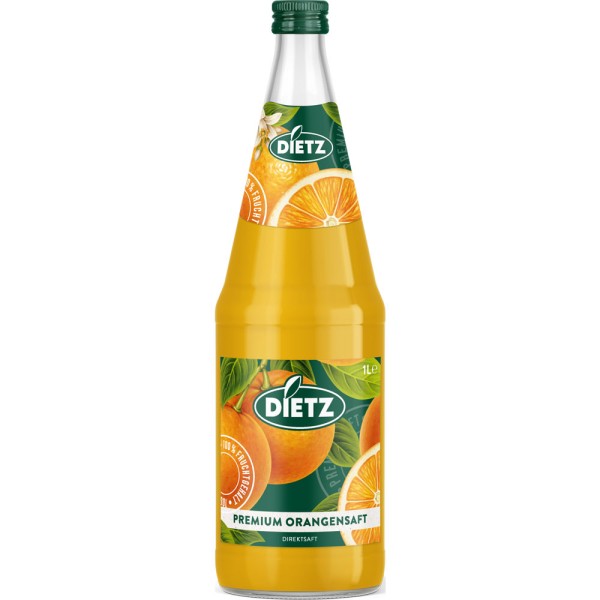 Dietz Orangensaft Premium 1,0 Liter Mehrweg