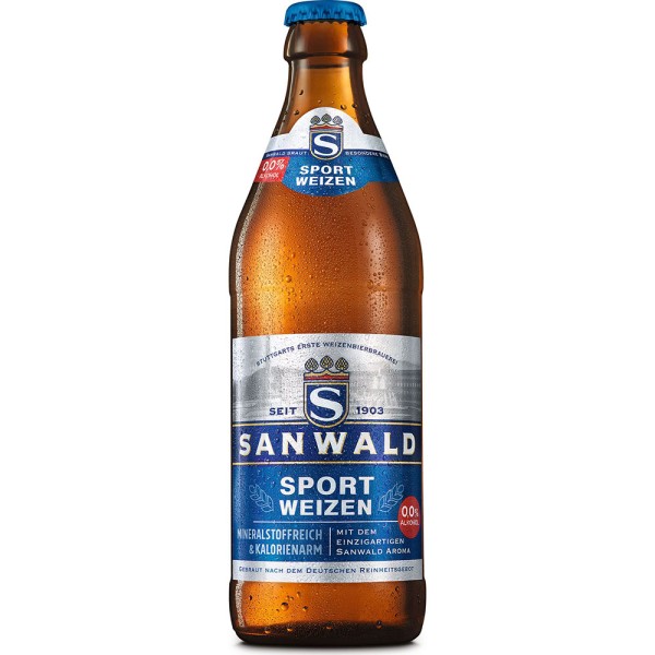 Sanwald Hefe Alkoholfrei 20x 0,5l Mehrweg