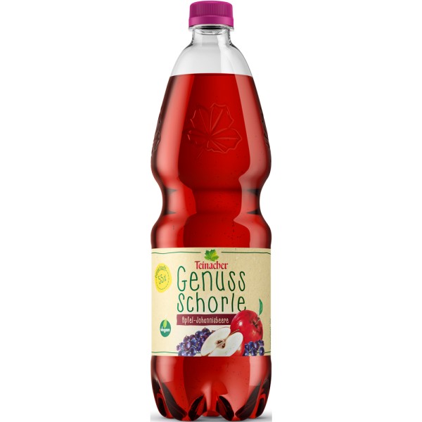 Teinacher Apfel-Johannisbeerschorle PET 9x 1l Einweg