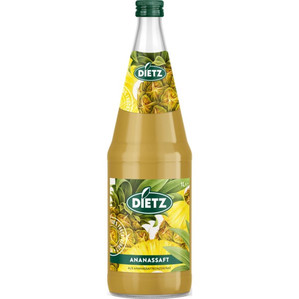 Dietz Ananassaft 6x 1l Mehrweg