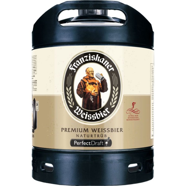Franziskaner Weißbier Hefe Hell Perfectdraft 1x 6l