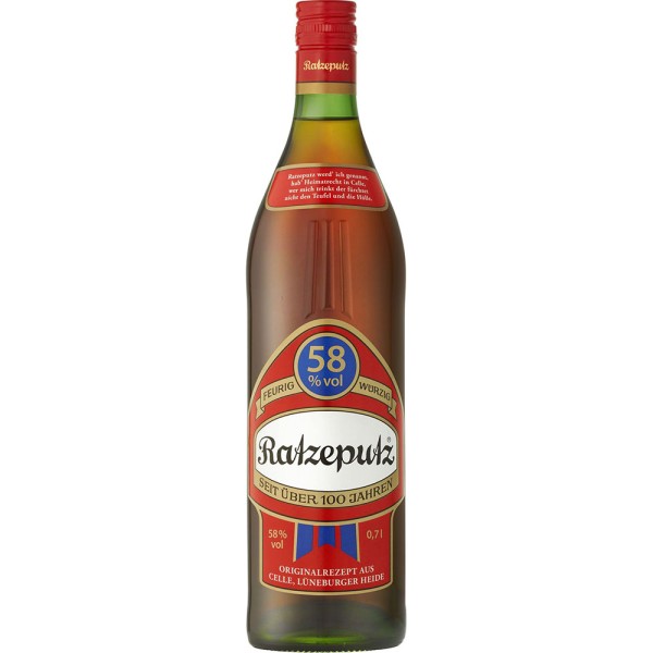 Ratzeputz Kräuterlikör Herb Würzig 58% 0,7l
