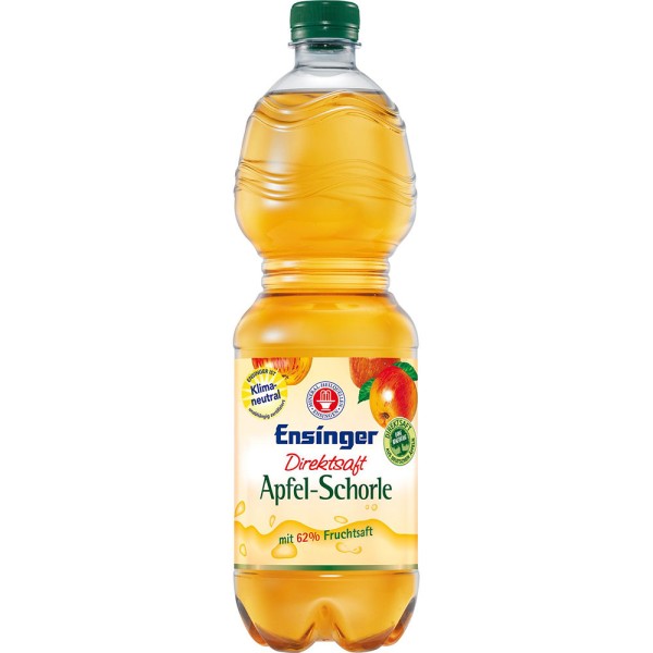 Ensinger Direkt Apfelschorle 9x 1l Einweg