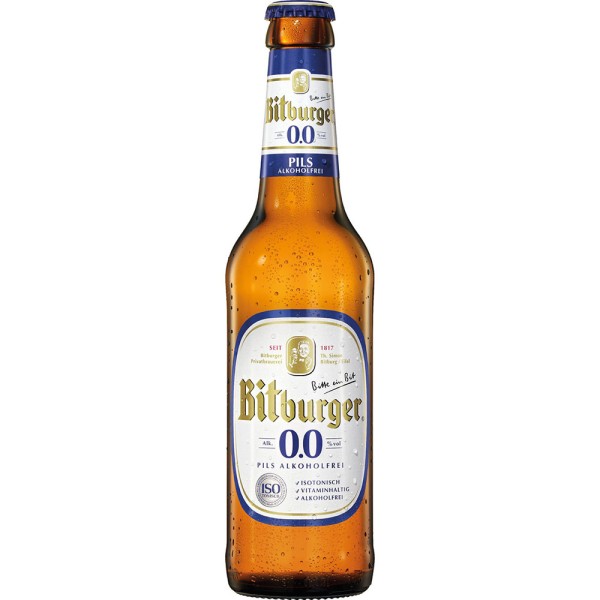 Bitburger Alkoholfrei 0,0% 24x 0,33l Mehrweg