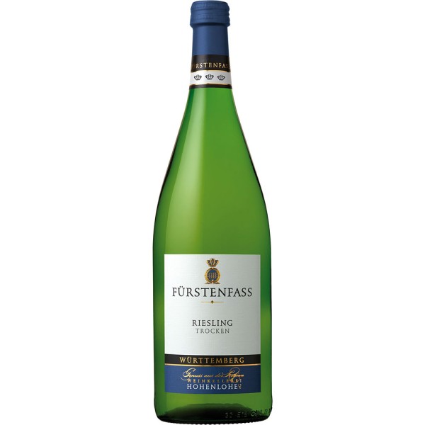 Hohenlohe Fürstenfass Riesling QbA trocken 12x 1l