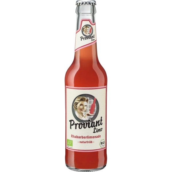 Proviant Rhabarberlimo naturtrüb Bio 24x 0,33l Mehrweg