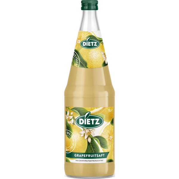 Dietz Grapefruitsaft 6x 1 Liter Mehrweg