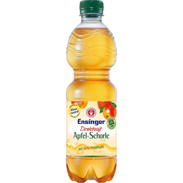 Ensinger Direkt Apfelschorle 11x 0,5l Einweg
